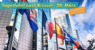 Informationsfahrt: Besuchen Sie den Europa-Abgeordneten Prof. Dr. Meuthen im EU-Parlament in Brüssel